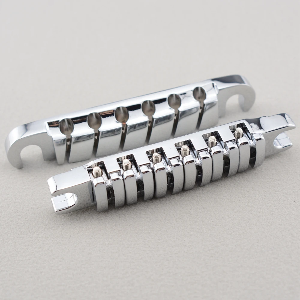 1 Set Original Genuine IBZ Quik Change III Tune-O-Matic Electric Guitar Bridge And Tailpiece Chrome