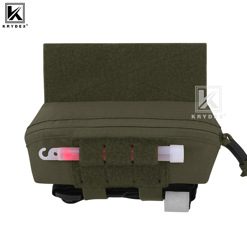 KRYDEX Tactical 500D Drop Pouch Dangler Dump Fanny Pack Tool Storage Bag for JPC CPC FCPC D3CR MK3 MK4 Vests Chest Rig Vest