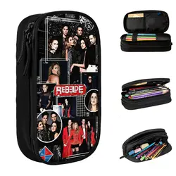 Rebelde Mexican Collage Pencil Case RBD Pen Box Bag for Student Big Capacity School Supplies Gift Pencilcases