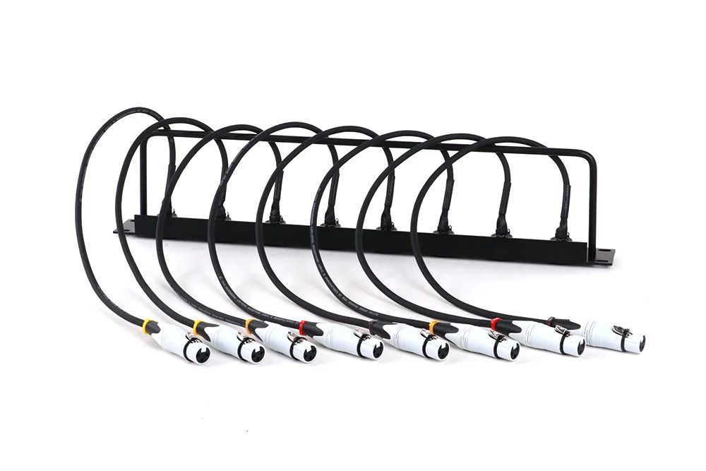 1-teiliges Gehäuse 8-Wege-1u-XLR-Jump-Rack mit XLR-Stecker-D-Stecker an XLR-Buchse Audio kabel 0,5 m-2,5 m oder kunden spezifisch – Detail 15