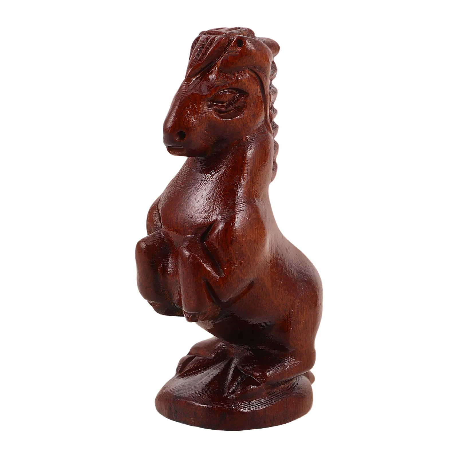 

Wooden Zodiac Horse Decor Small Handcarved Feng Shui Sculpture Good Luck Ornament 2026 Chinese New Year Home Decoration