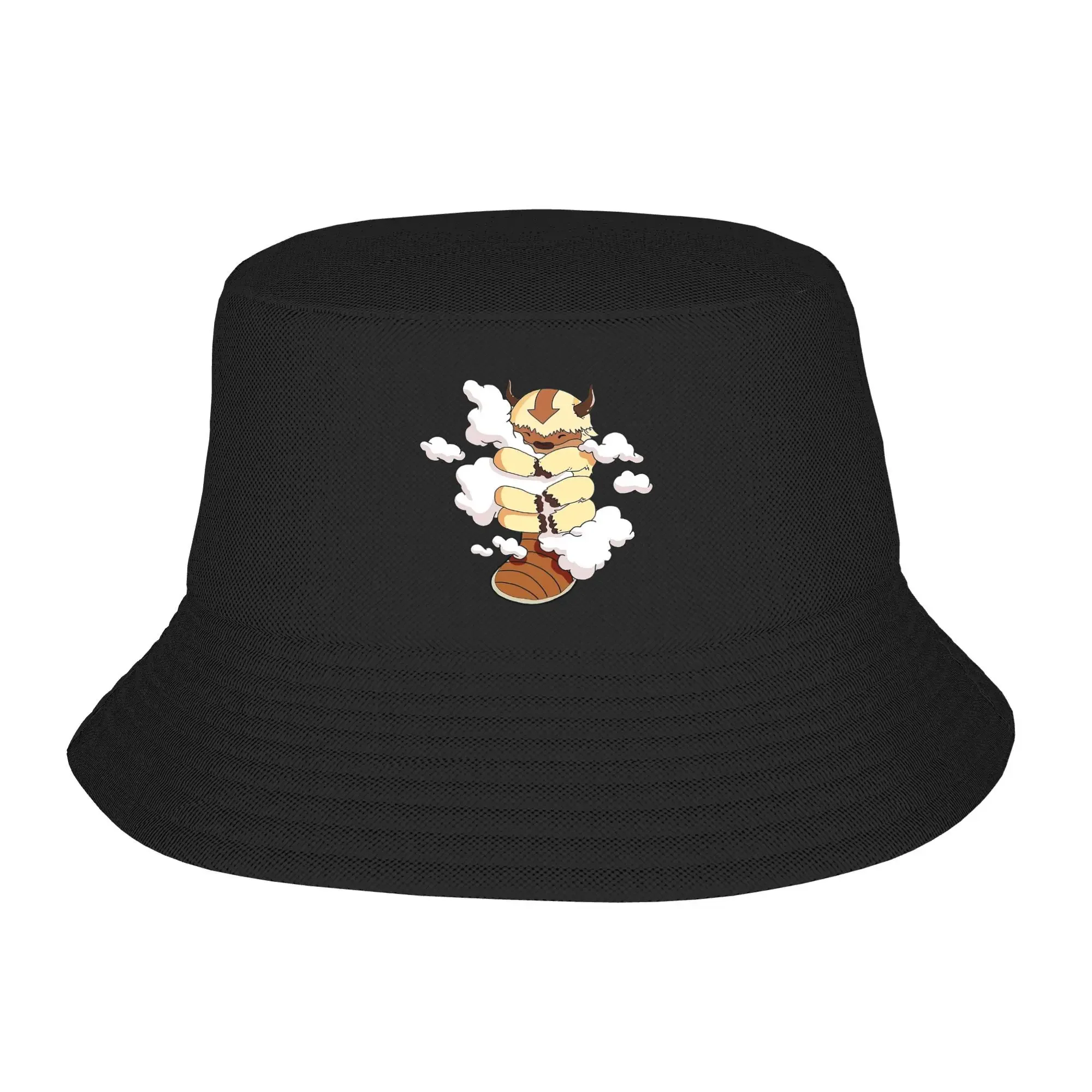 Appa With Clouds, Avatar The Last Airbender Bucket Hat Panama For Kids Bob Hats Outdoor Autumn For Summer Beach Fishing Caps