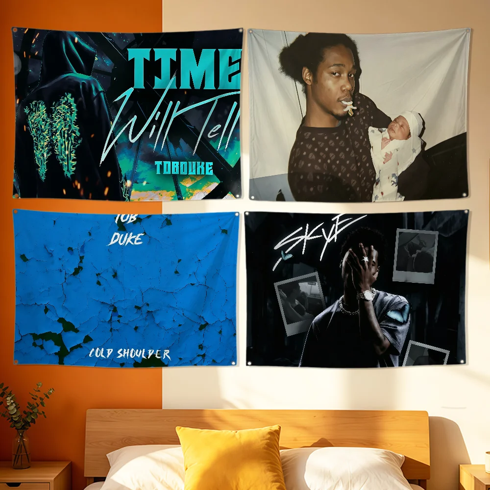 Singer T-tob Duke Flag Polyester Printing Banner For Bedroom Living Bar Garden Garage Wall Art Out Door Decoration Fans Gift