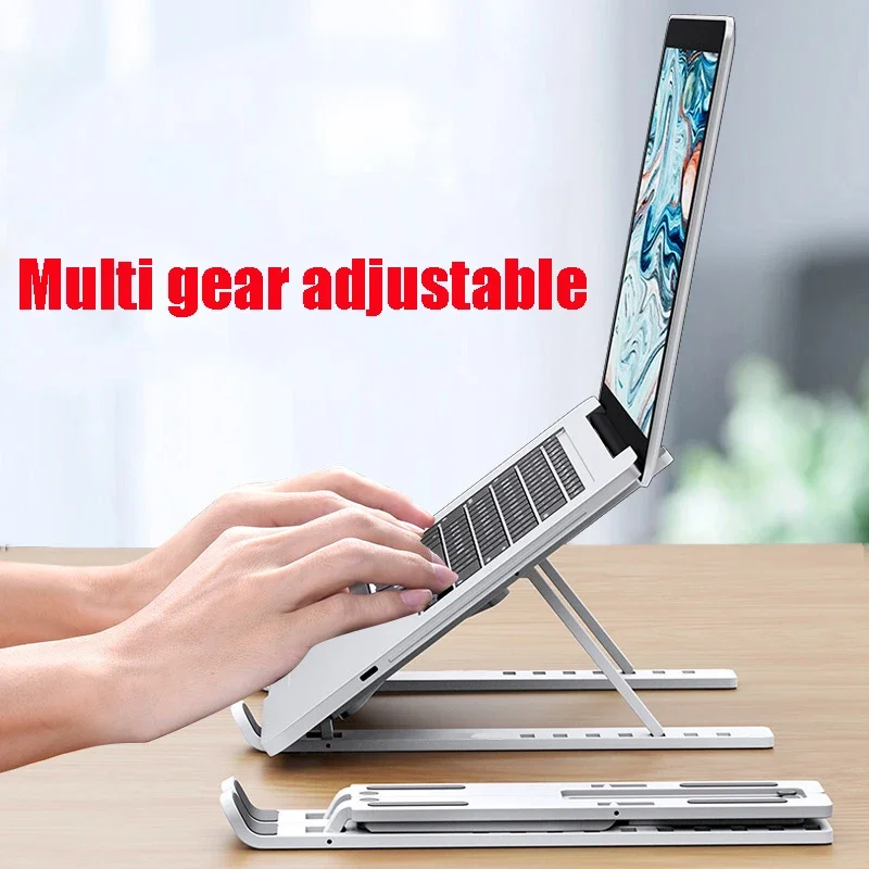 Laptop Stand Desktop Base Adjustable Tablet Stand Aluminum Alloy Lifting Folding Cooling Bracket Portable Laptop Stand