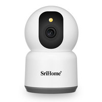 Srihome SH038 4MP 1440P Full Color Wireless PTZ IP Dome Camera AI Humanoid Cry Detection Home Security CCTV Baby Monitor