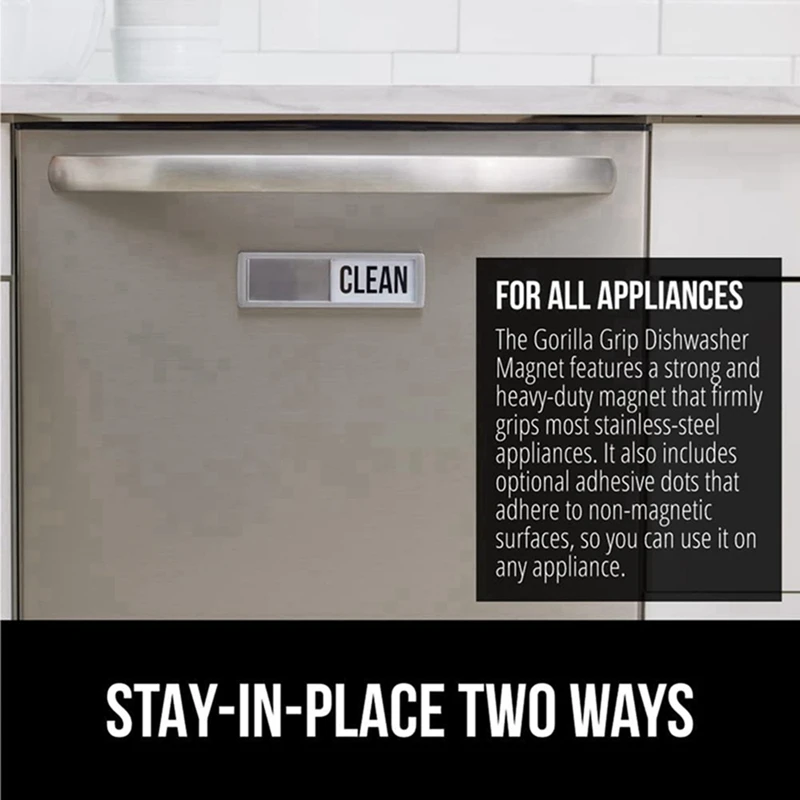 2025-2X Dishwasher Clean And Dirty Magnet Sign, Heavy Duty Shutter Magnets For Dish Washer, Kitchen Accessories