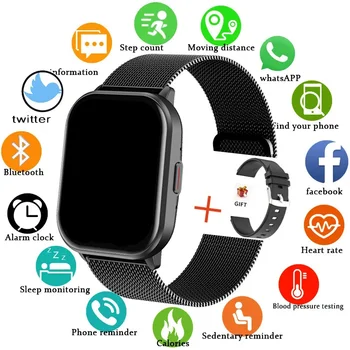 Neue Smart Uhr Männer Frauen Herzfrequenz Blutdruck 100 + Sport Modi Fitness Tracker Bluetooth Anruf Smartwatch Mann Für Xiaomi