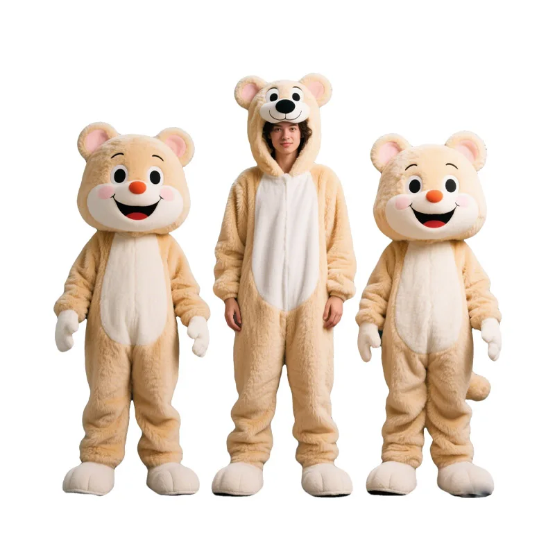 Wholesale Football Mascot Costumes Animal Cartoon Mascot Costumes Big Size Custom Logo Plush Mascot Costumes for Adults