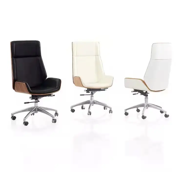 Factory design  Modern Luxury Conference VIP High Back Leather Wheels Executive swivel boss Office Computer Chair