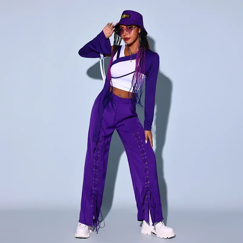 Jazz Dance Costume Hip-hop Street Dance Performance Costume Set Jazz Training Costume Korean Dance Girl Group Singing Costumes