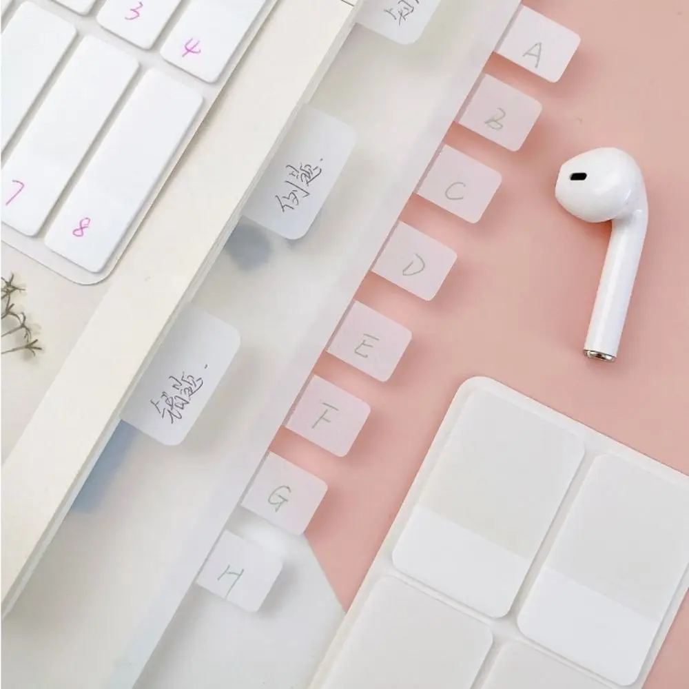 200pcs/lot Planning White Sticky Notes Bookmark Reading Index Tabs Stickers Label Keypoints Marker Index Memo Pads School