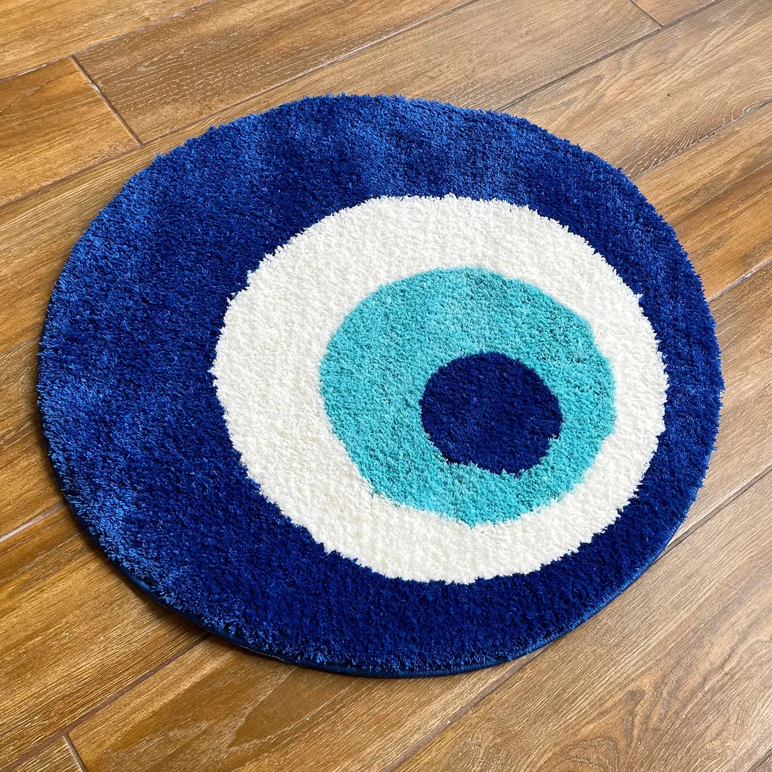 LAKEA Fluffy Evil Eye Circle Rug Carpet Plush Comfortable Handmade Bedroom Ultra Soft and Fluffy High Quality for Halloween