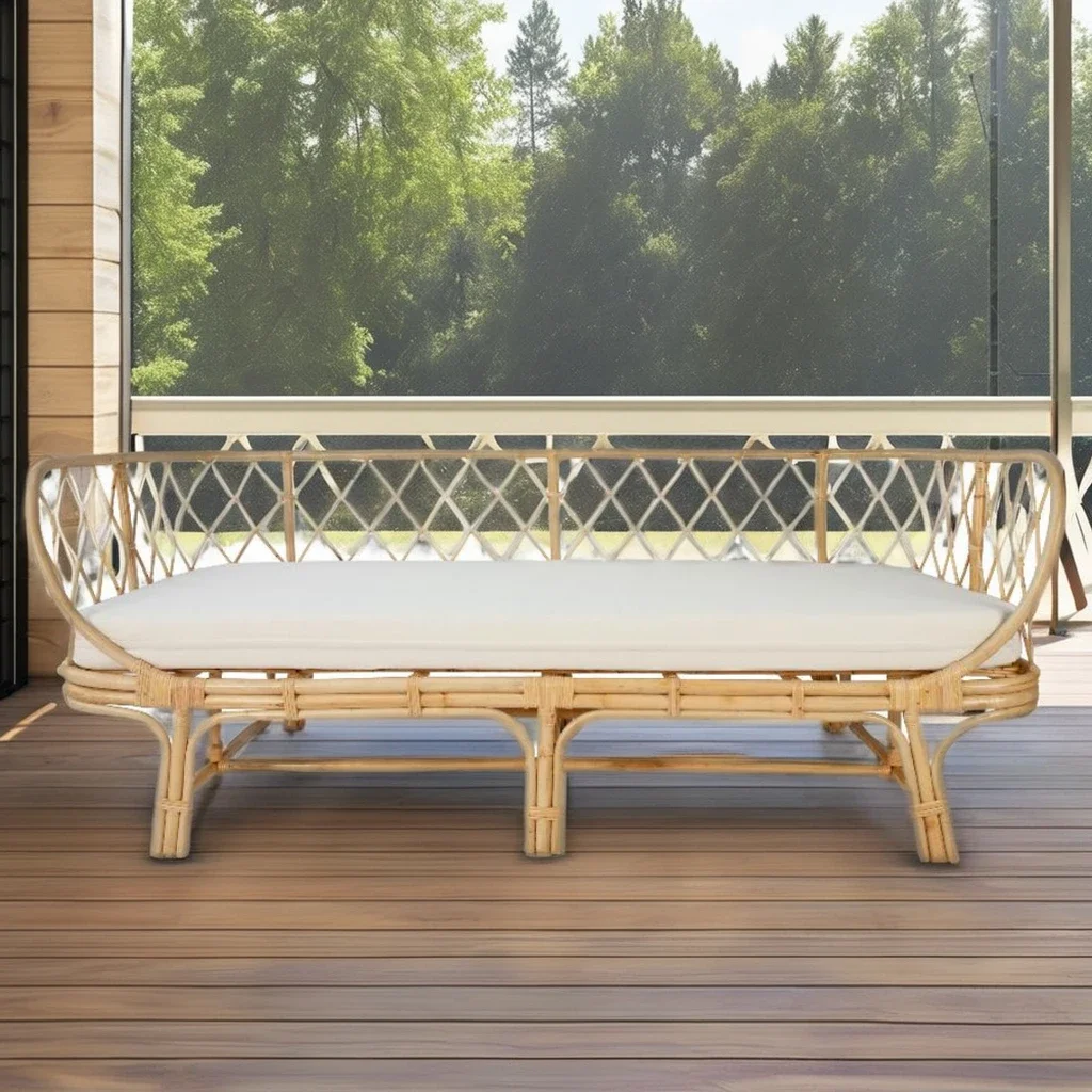 Living room handmade products, the latest model of natural rattan sofa