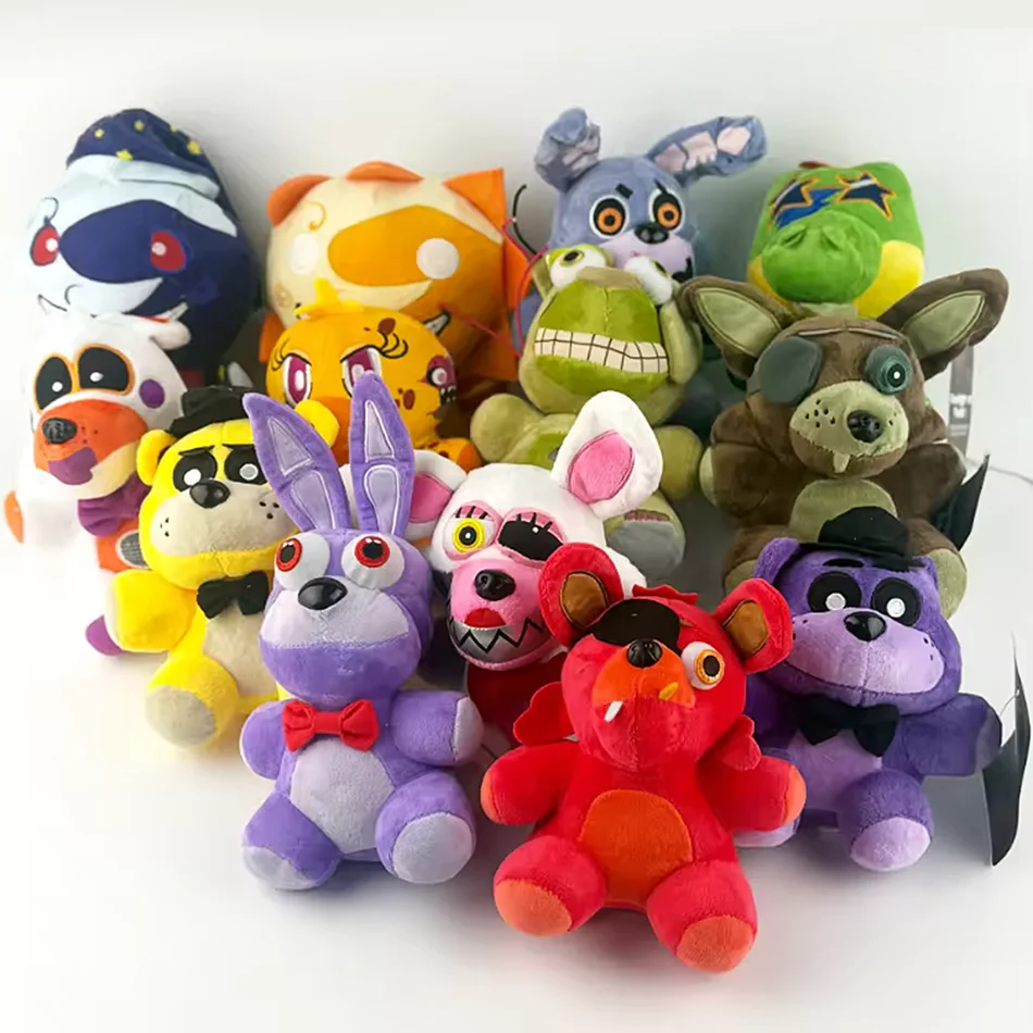 Nuevo Peluche de Five Nights at Freddy's (FNaF), Muñecos de Peluche de Bonnie, Foxy y Freddy, Juguetes de Peluche para Niños y Fans