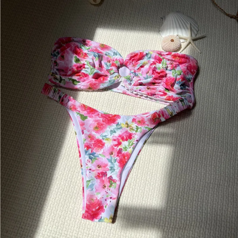 Bikini sexy in pizzo Costumi da bagno da donna Costume da bagno femminile per costumi da bagno Costumi da bagno Bikini brasiliano Set Beachwear Piscina Bagnante 2025