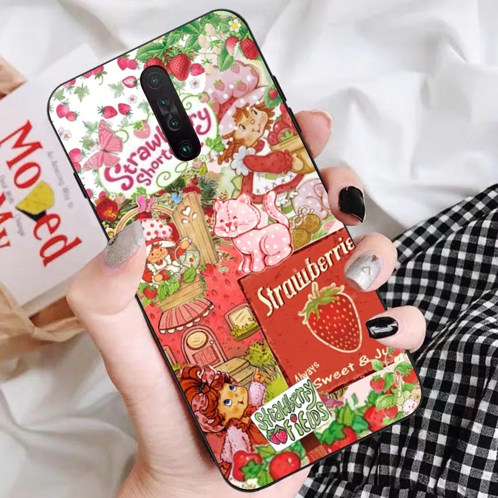 Strawberry S-Shortcake girl Phone Case For Redmi 5 6 7 8 9 10 plus pro 6 7 8 9 A GO K20 K30 K40 pro plus F3 Fundas