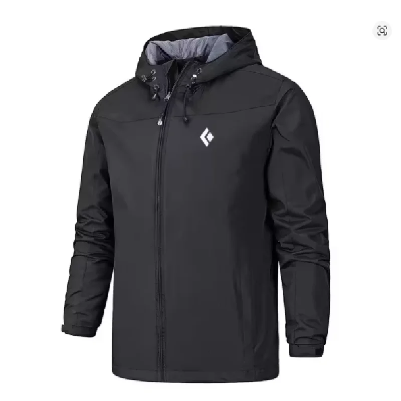

Hot Sale Men's Waterproof Outdoor Fishing Jacket with Hood Lightweight Raincoat Breathable Windproof Sportswear Multiple Colors