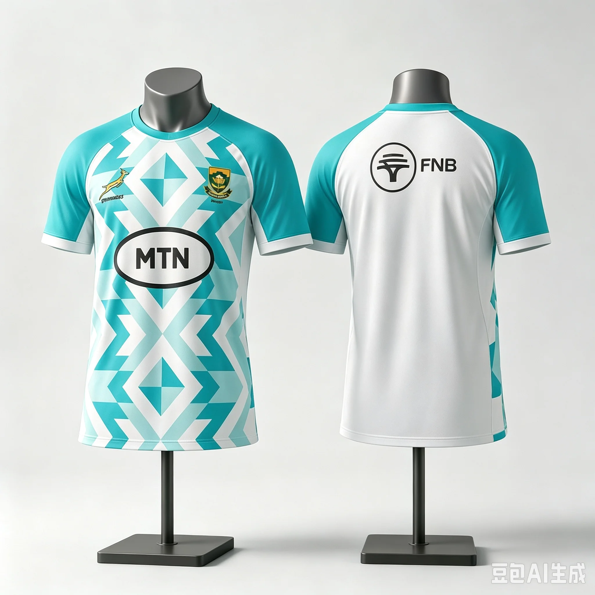 Südafrika Springboks Rugby-Trikot, Sportshirt, Springbok-Nationalmannschaft, Freizeit-Trainingsoberteil, Rugby-Uniform, große Größen. – Detail 6