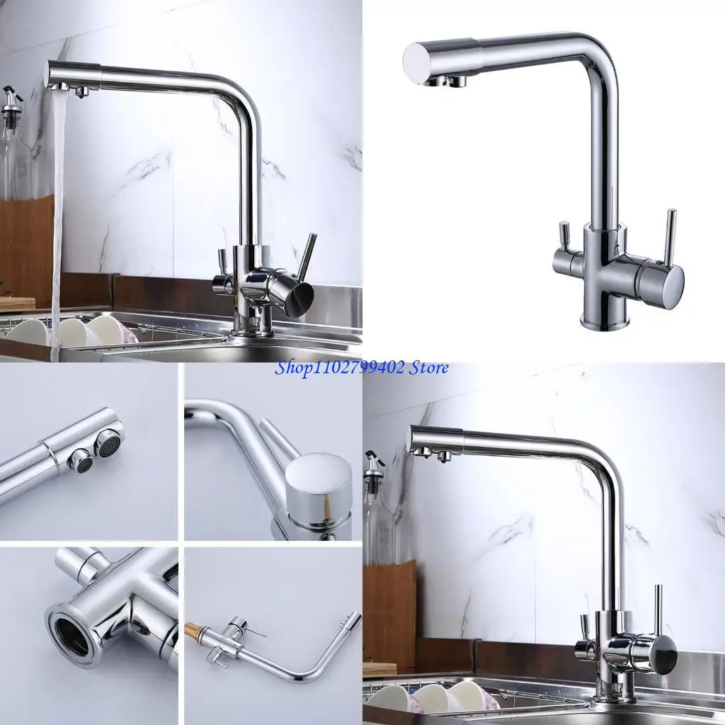 

547F Drinking Water Faucet Cold & Hot Mixer Tap Lead-Free Filter Faucet for Drinking