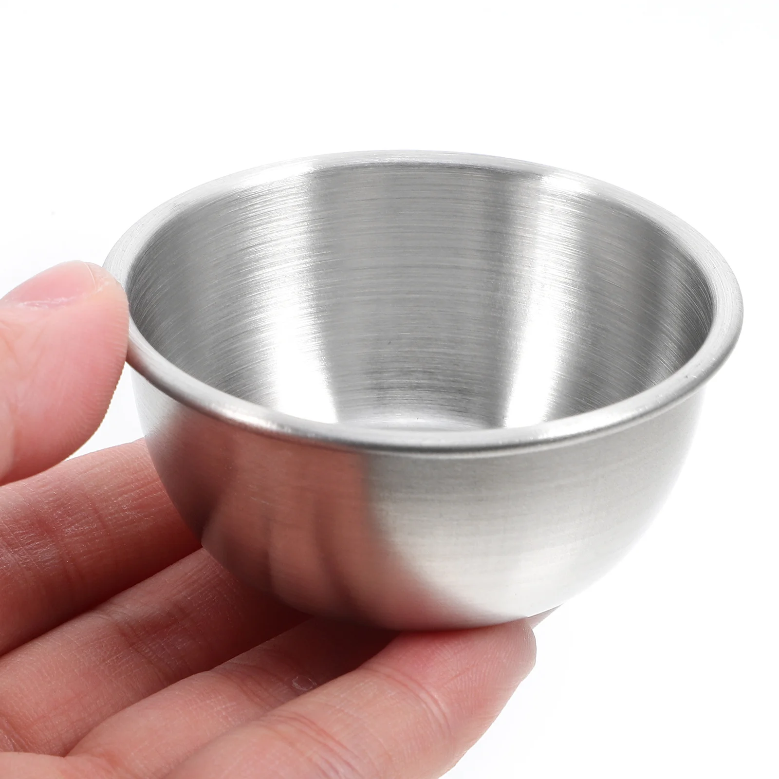 

6pcs Stainless Steel Sauce Cups Reusable Dipping Bowls For Sushi Soy Sauce Vinegar Ketchup Salad Dressing Condiment Containers