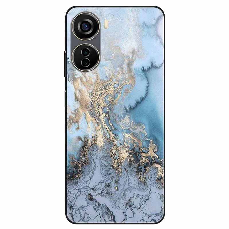 For ZTE Axon 40 Lite Case Silicone TPU Fashion Marble Soft Phone Covers for ZTE Axon 40 LITE 40Lite Protective Shells Capa Paras