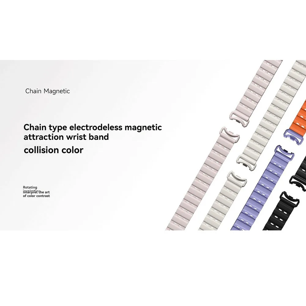 

Mijia Xiaomi Band 8/8NFC Xiaomi Band 9/9NFC Цепочка Магнитный Бесконечный Магнитный Браслет (14 мм)