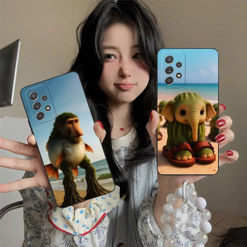 Anime Italian Brainrot Phone Case for Samsung Galaxy M55 54 42 35 34 33 32 23 22 15 14 13 12 F55 5G Soft TPU Shockproof Cover