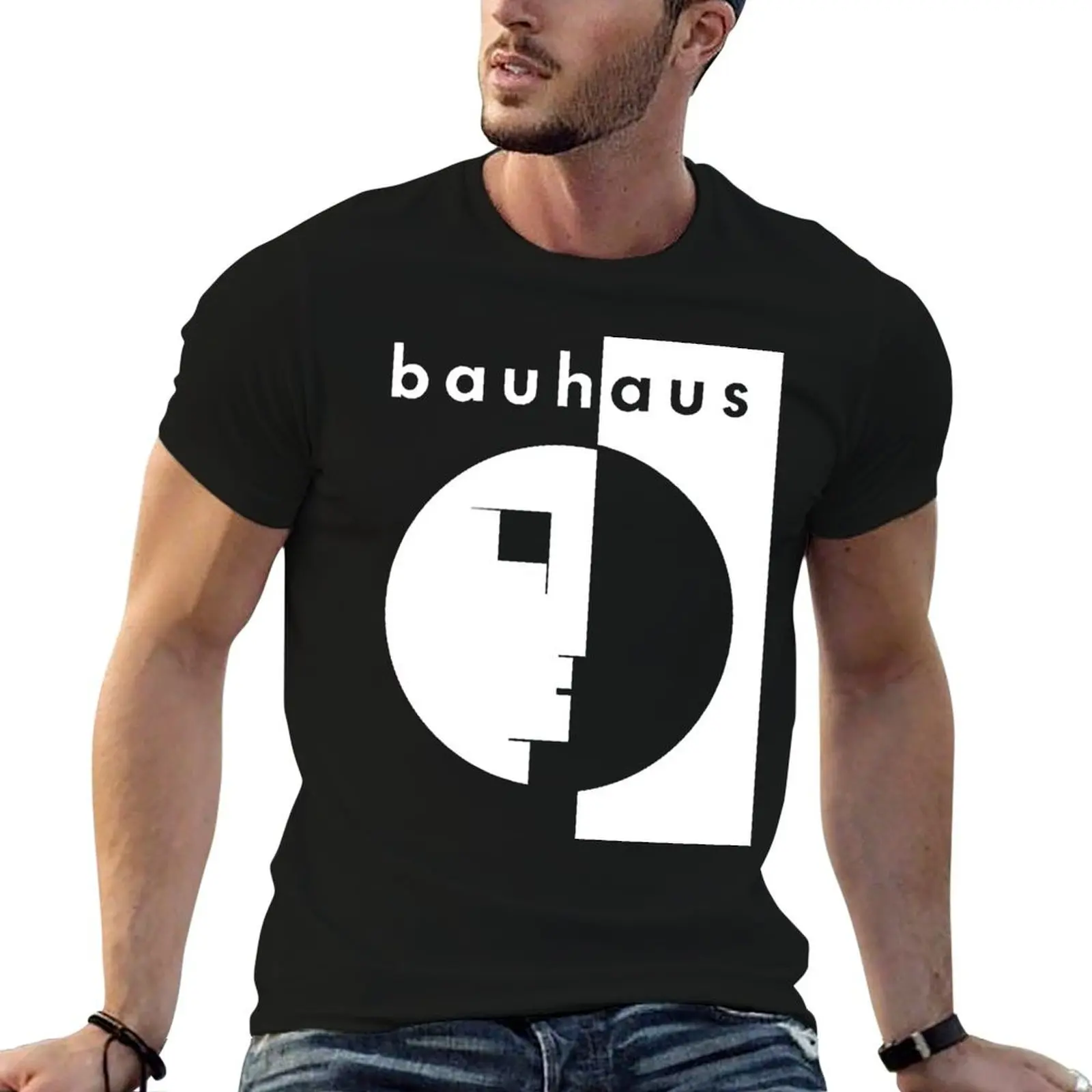 

man T-Shirt shirt t shirt plain Bauhaus t man cotton
