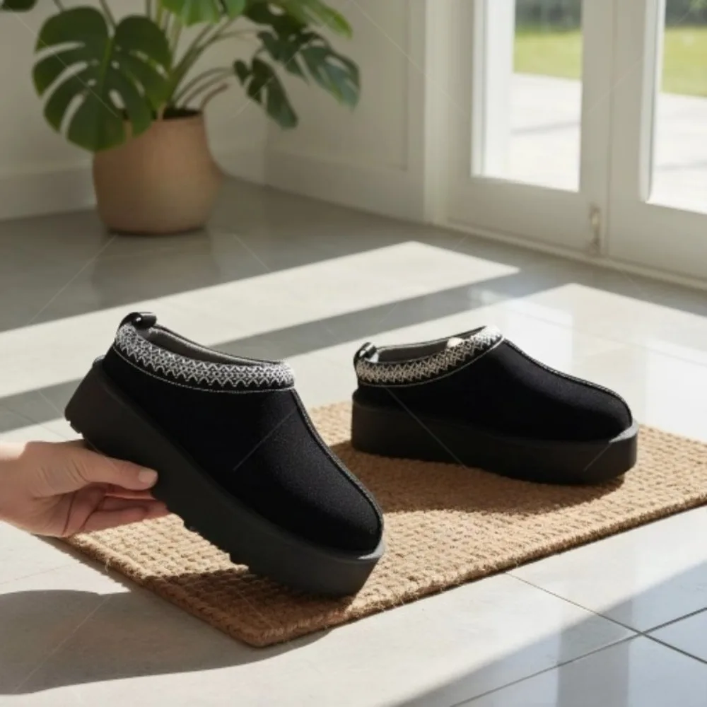 

Woman 2026 Shoes Sneaker Fur Boots High Heel Winter Original Snow Ankle Boots Lady Luxury Brand Slipper Ultra Mini Platform Tazz