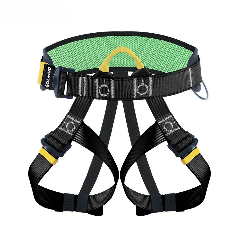 Arnés de cinturón de seguridad profesional Arnés de seguridad para trabajo aéreo Cordón en el medio asiento trasero Construcción de escalada en roca de gran altitud