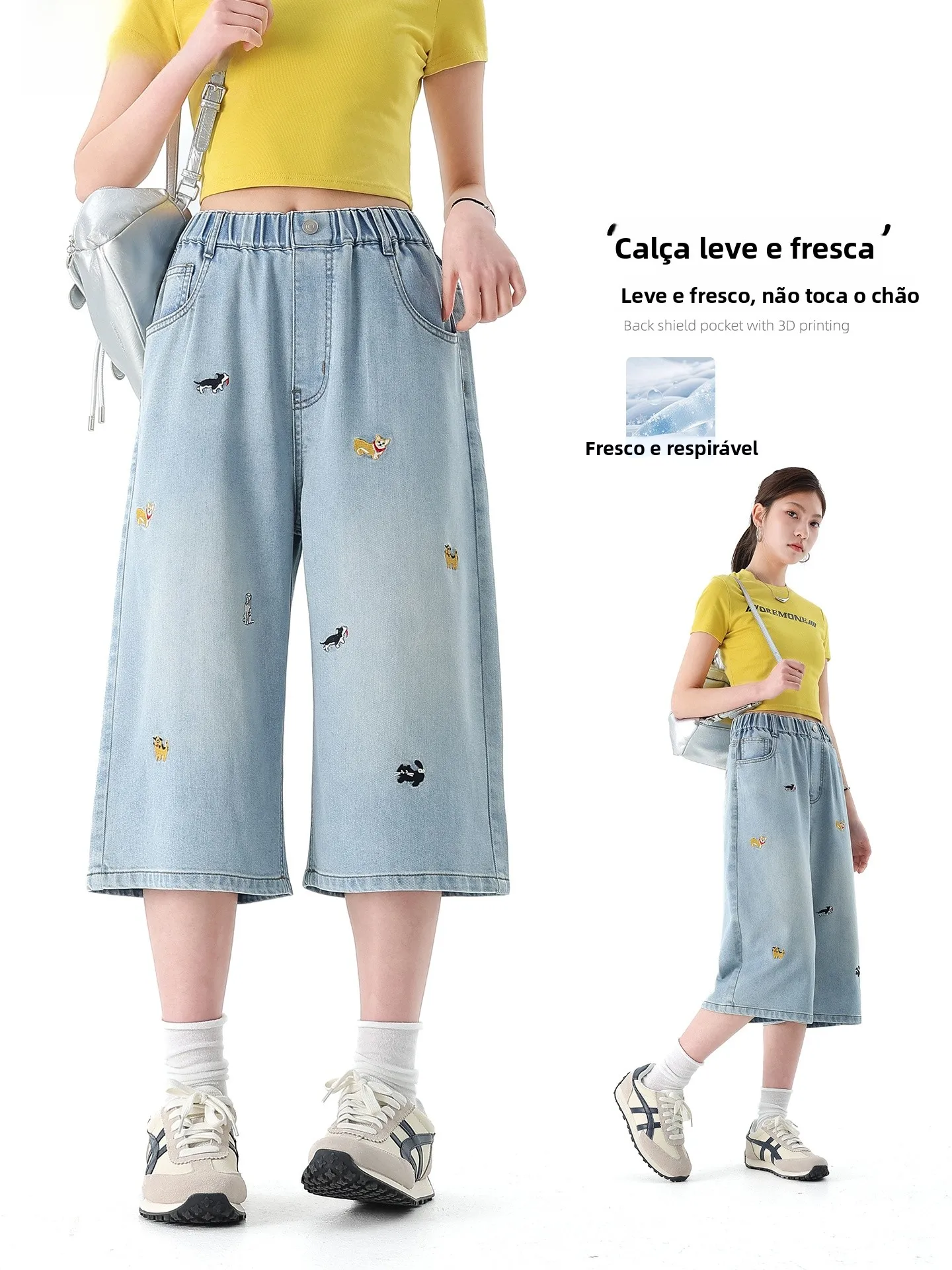 shorts-en-jean-decontractes-pour-filles-coupe-large-taille-elastique-en-melange-de-coton-confortables-et-respirants-pour-l'ete