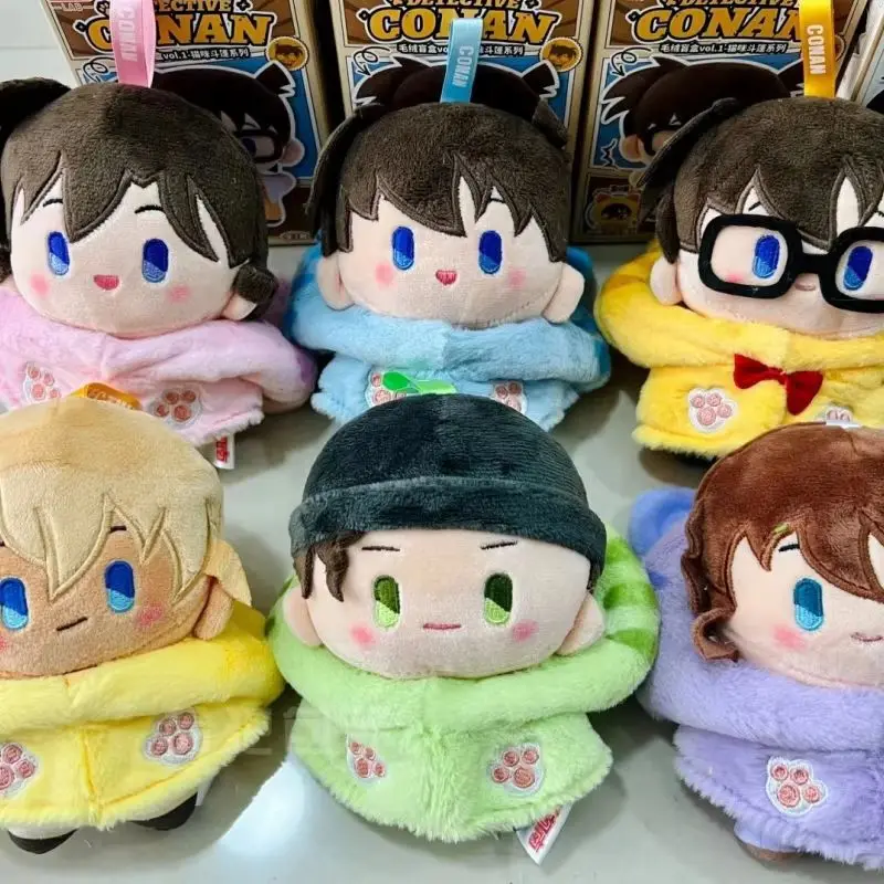 ของแท้นักสืบ Conan Cat Cape Series Mystery กล่องเดสก์ท็อปเครื่องประดับตกแต่งกระเป๋าเป้สะพายหลังจี้แฟนของขวัญวันเกิดของเล่น