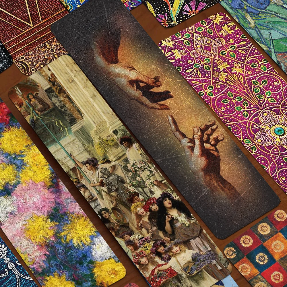 30pcs Vintage Art Bookmarks Decorative Paper Cards School Stationary Supplies DIY Aesthetic Bookmark Students Creative Gifts