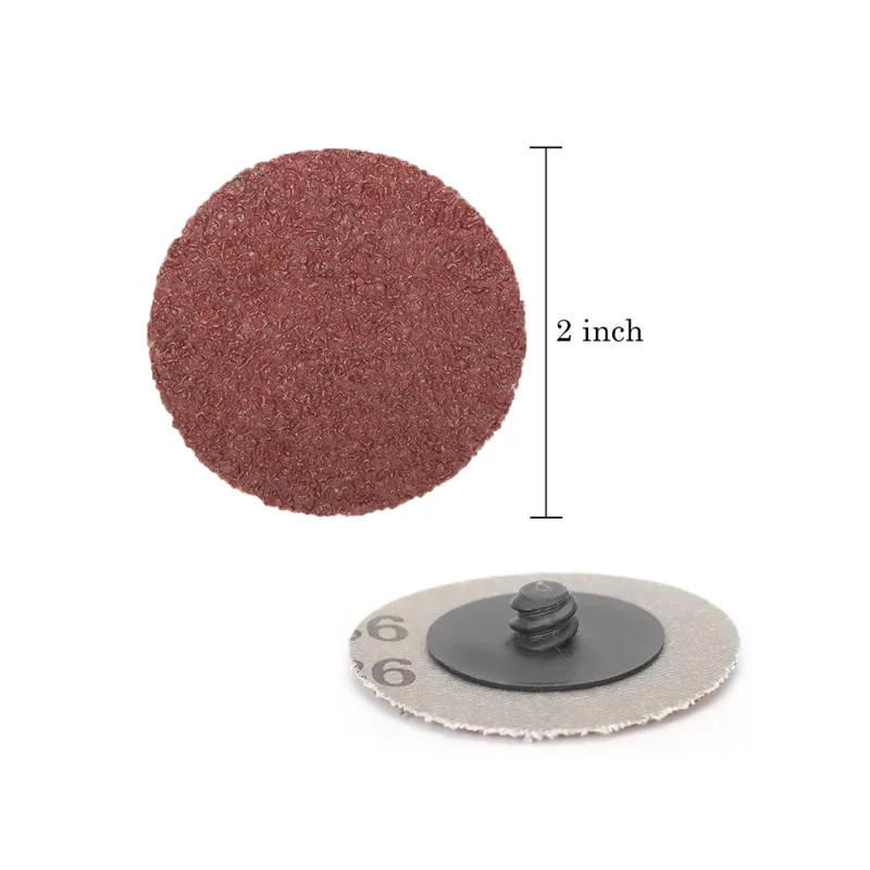 20Pcs Roll Quick Change Discs set 2 inch A/O Sanding Discs with 1/4