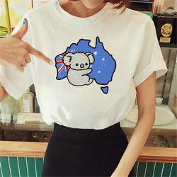 Australia Koala t shirt women Japanese harajuku anime tshirt female designer streetwear clothing