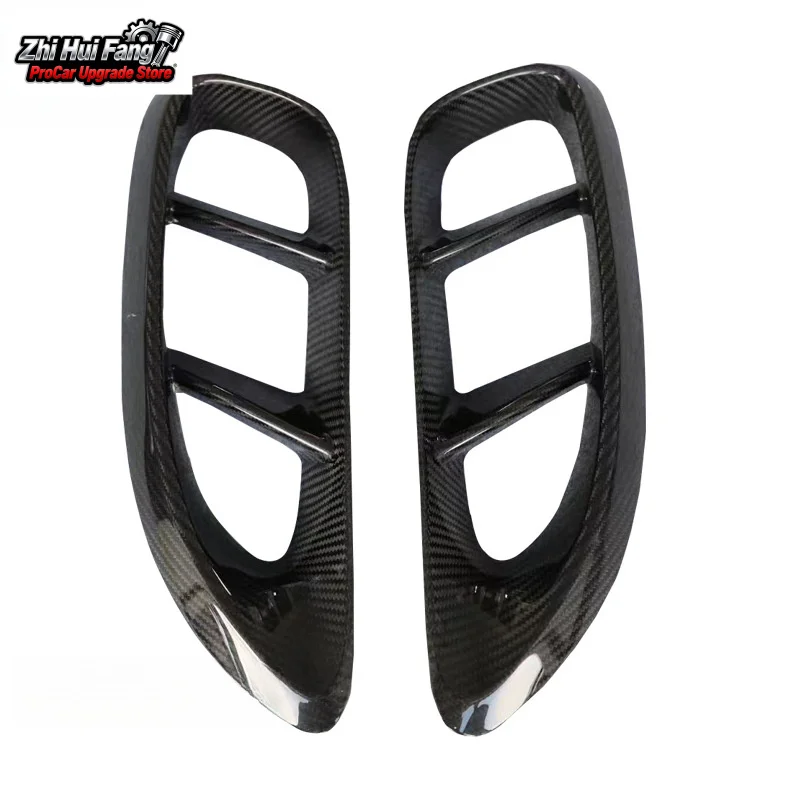 

Подходит для Porsche 718, боковое выходное отверстие из углеродного волокна 982cayman, модифицированные автомобильные аксессуары, внешнее украшение