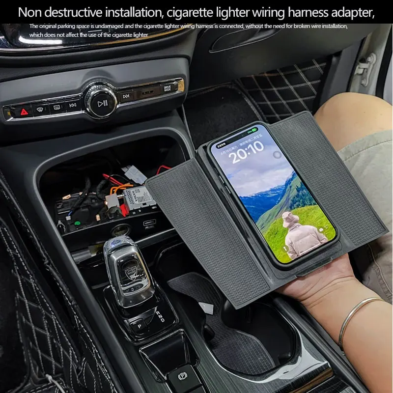 car wireless charger For VOLVO XC40 C40 EX40 Interior Quick charge  decoration car accessories