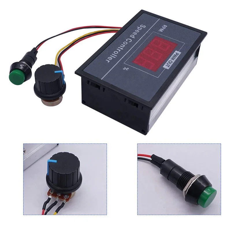 ABGE-3X PWM DC Motor Speed Controller With Digital Display 30A PWM Adjustable Speed Stepless Regulator