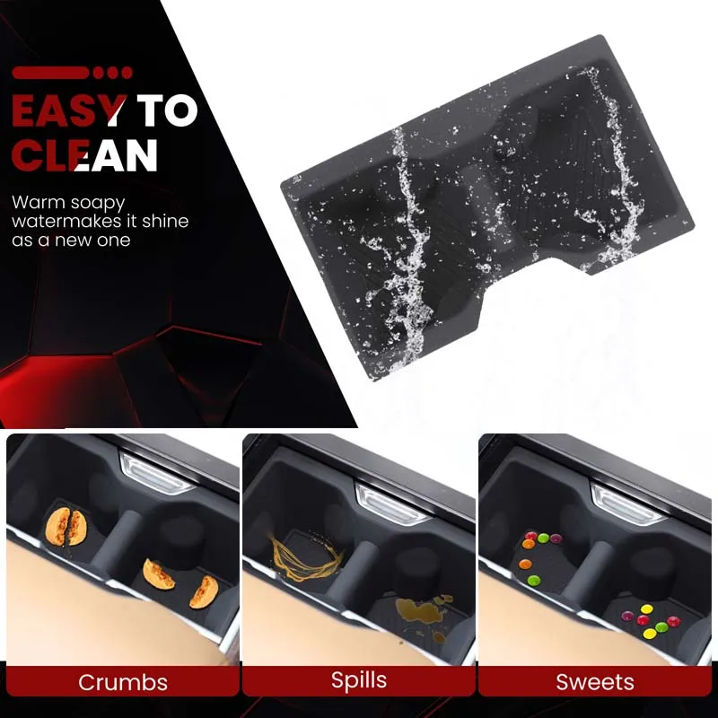 1 Delige Set Siliconen Voor Land Rover Range Rover Vogue 2023-2025 Auto Center Controle Water Bekerhouder beschermhoes Accessoires