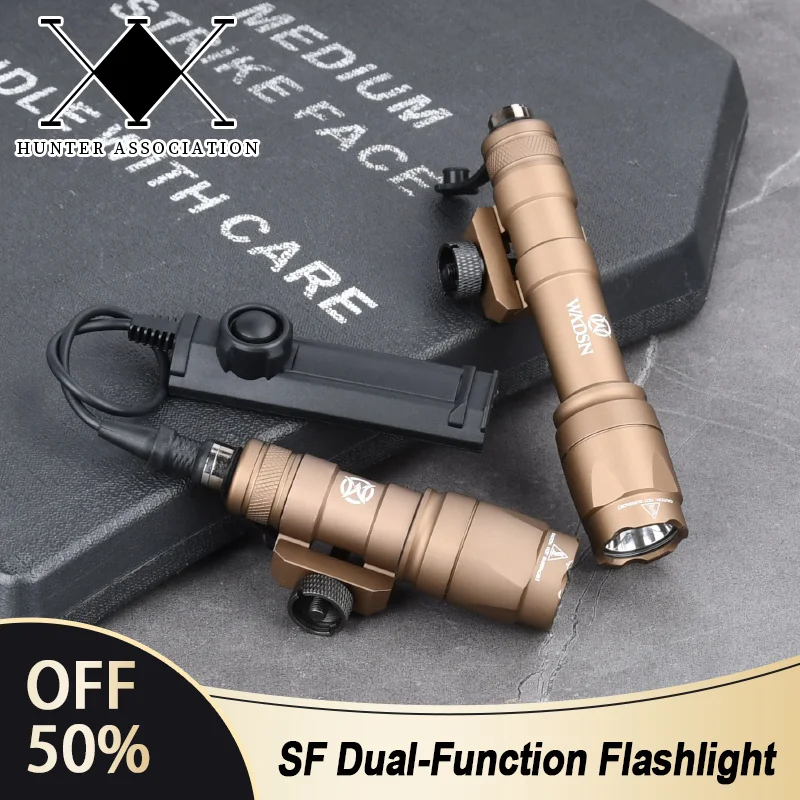 

WADSN M600 M600C M300 M300A Tactical Dual Function Flashlight 510lm/600lm Airsoft LED Light SF Hunting Weapon Scout Accessories