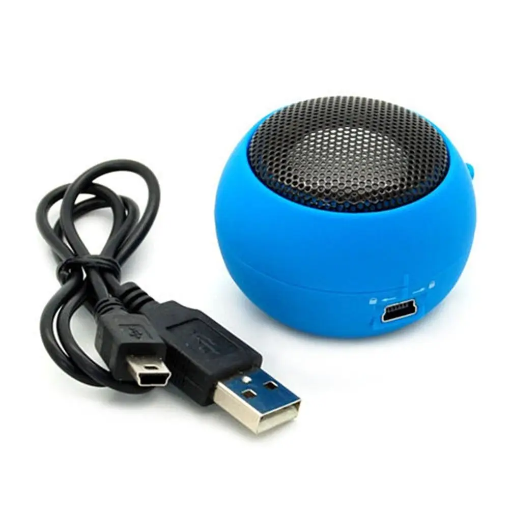 Portable Music Player Wired for Phone PC Loudspeaker Sound Box 3.5mm Jack Amplifier Hamburger Speaker