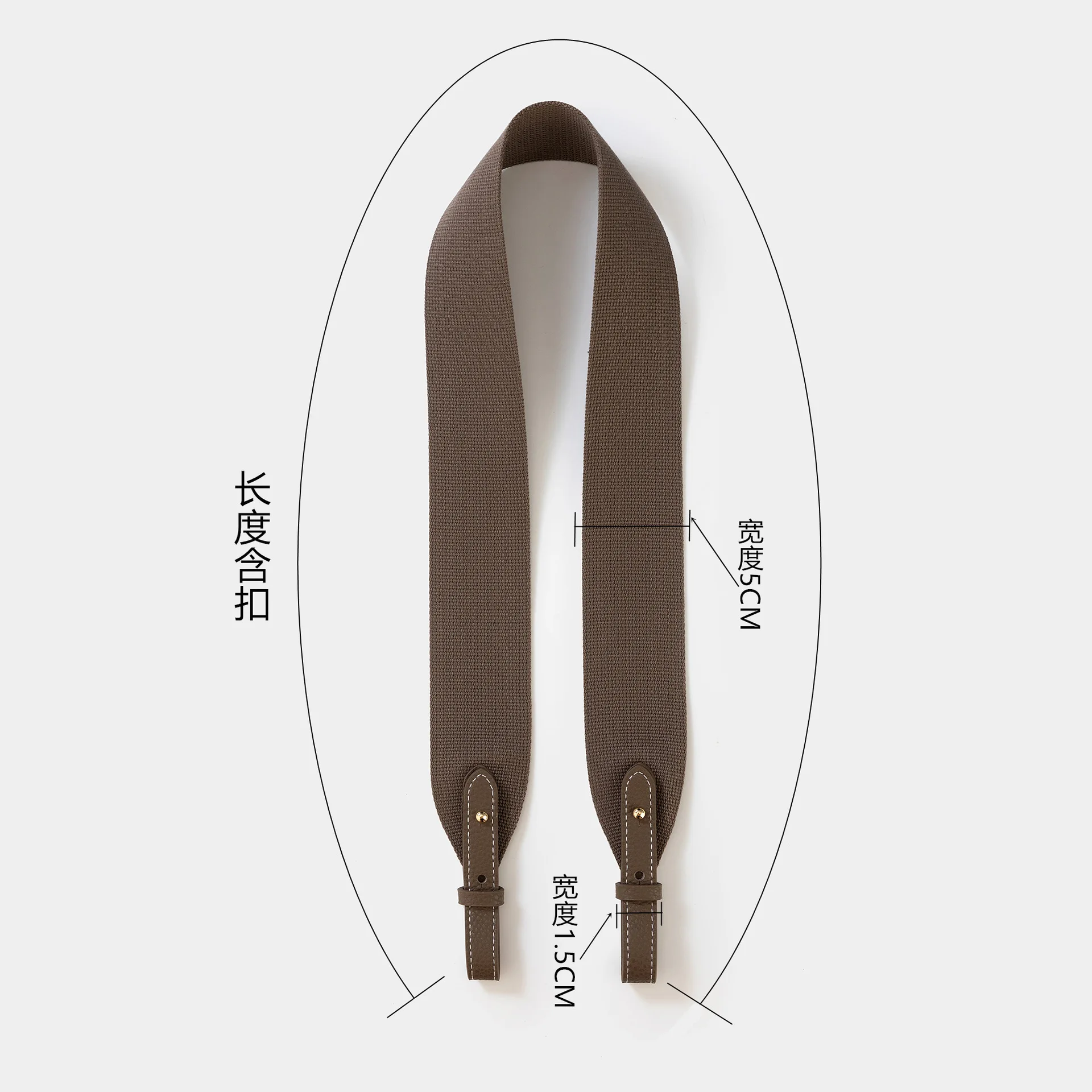 Wide Woven Canvas Strap Suitable For Kelly Evelyn Bag Shoulder Strap Diagonal Cross