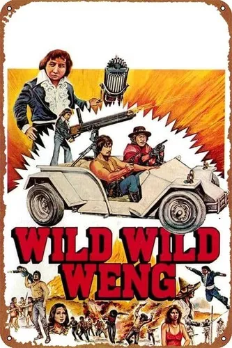D;Wild Wild Weng posters Tin Signs Retro Metal Movie Tins for Bar Pub Home