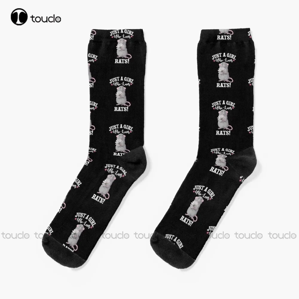 

Rat Gift Socks Basketball Socks Unisex Adult Teen Youth Socks Personalized Custom 360° Digital Print Hd High Quality