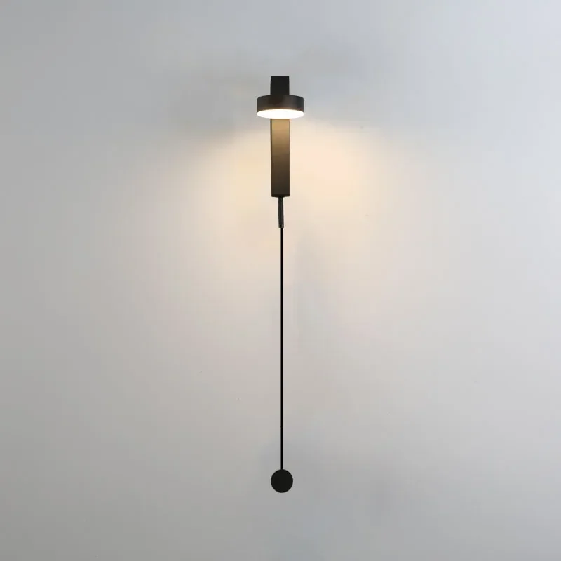 

Bedside Wall Lamp with Rotation Switch and Dimmer for Reading Light