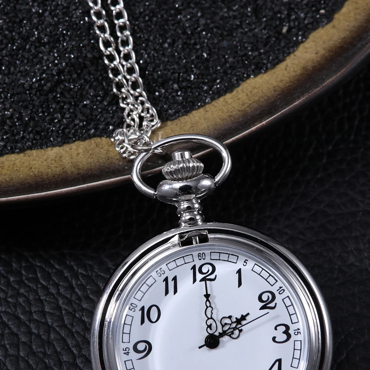 

Vintage Pocket Watch Mechanical For Men Women Chain Necklace Lightweight Portable Shiny Gloss Durable Storage