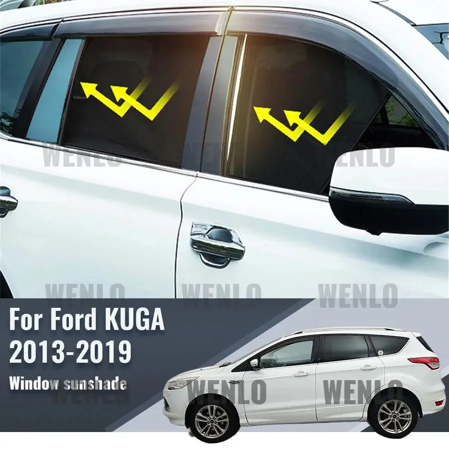 

Для Ford kuga Escape 2013-2019 солнцезащитный козырек на заднее боковое окно, автомобильный солнцезащитный козырек, аксессуары, сетчатая занавеска на переднее лобовое стекло автомобиля