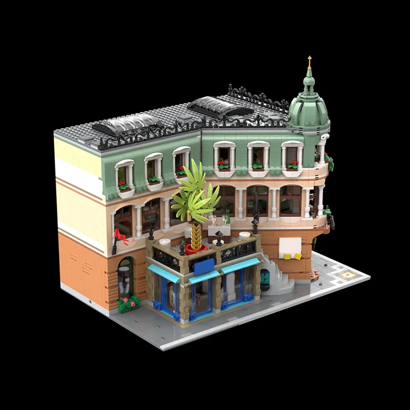 4220 قطعة MOC بوتيك فندق تمديد وحدات نموذج بناء لعبة كتل البناء تجميع فكرة الطوب هدايا عيد الميلاد للأطفال #2