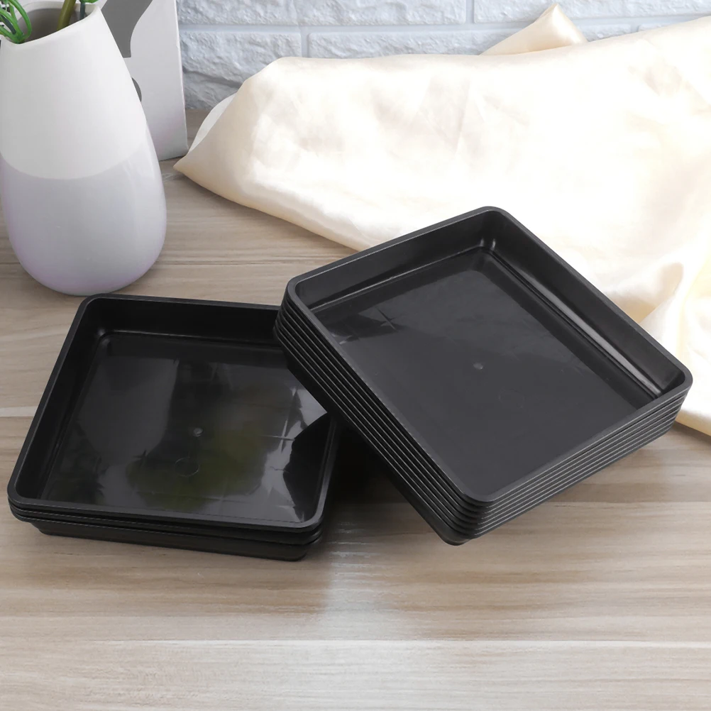 

15 Pcs Plant Saucers Durable Plastic Pot Trays for Use Catch Water Keep Clean Garden Accessories