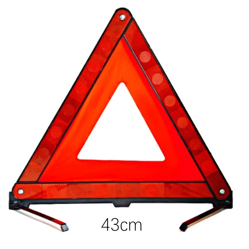 43cm Safety Emergency Tripod Warning Sign For Car Reflective Parking Warning Stand Tripod Foldable Dangerous Failure Stop Sign